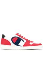 Champion Contrast Logo Sneakers - White