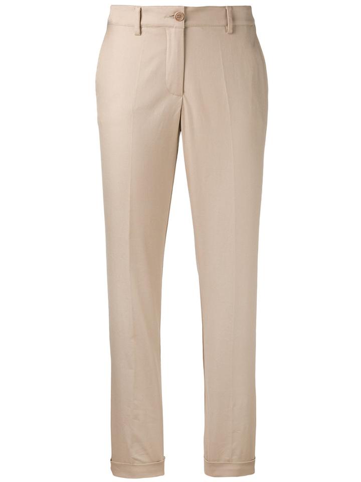 P.a.r.o.s.h. - Candela Trousers - Women - Cotton/spandex/elastane - L, Nude/neutrals, Cotton/spandex/elastane