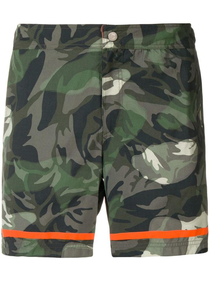 Alexander Mcqueen Camouflage Swim Shorts - Green