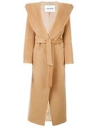 Ava Adore Long Belted Coat - Nude & Neutrals