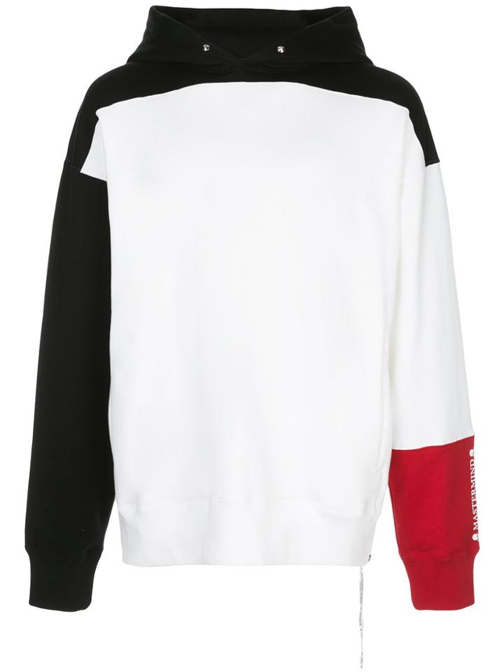 Mastermind World Colour Block Hoodie - White