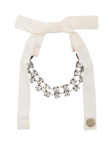 Ann Demeulemeester Embellished Bow Tie Bracelet - Metallic