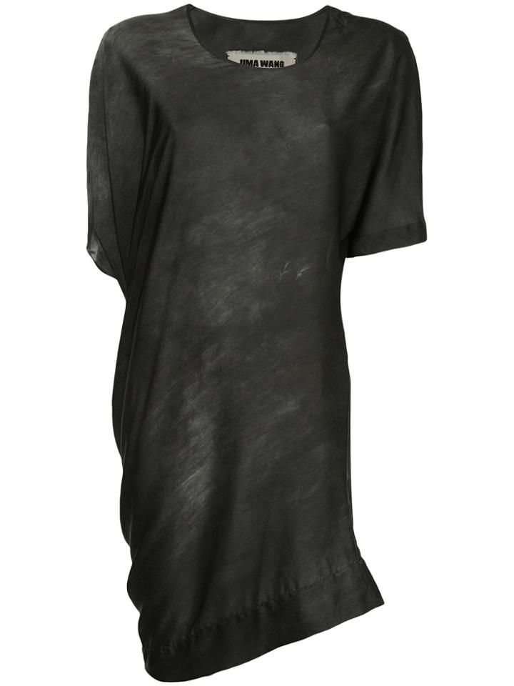 Uma Wang Asymmetric Short-sleeve Dress - Grey