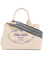 Prada Structured Tote Bag - Nude & Neutrals