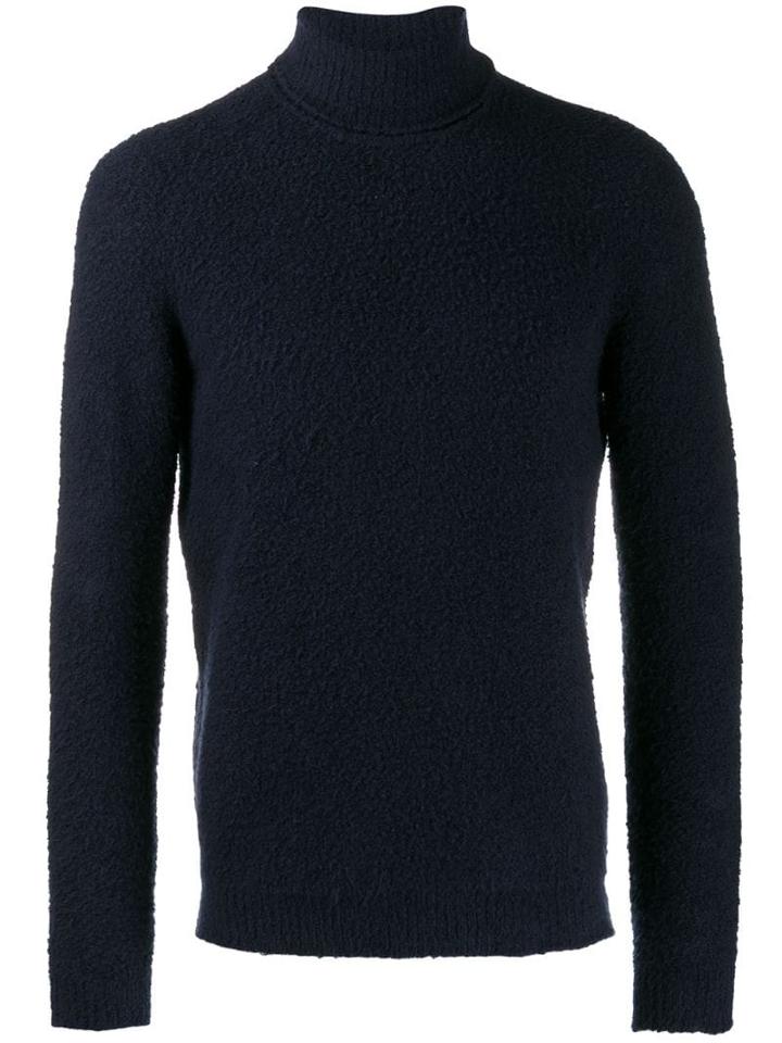 Roberto Collina Turtleneck Terry Jumper - Blue