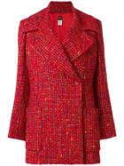 Kenzo Vintage Revere Collar Coat - Red