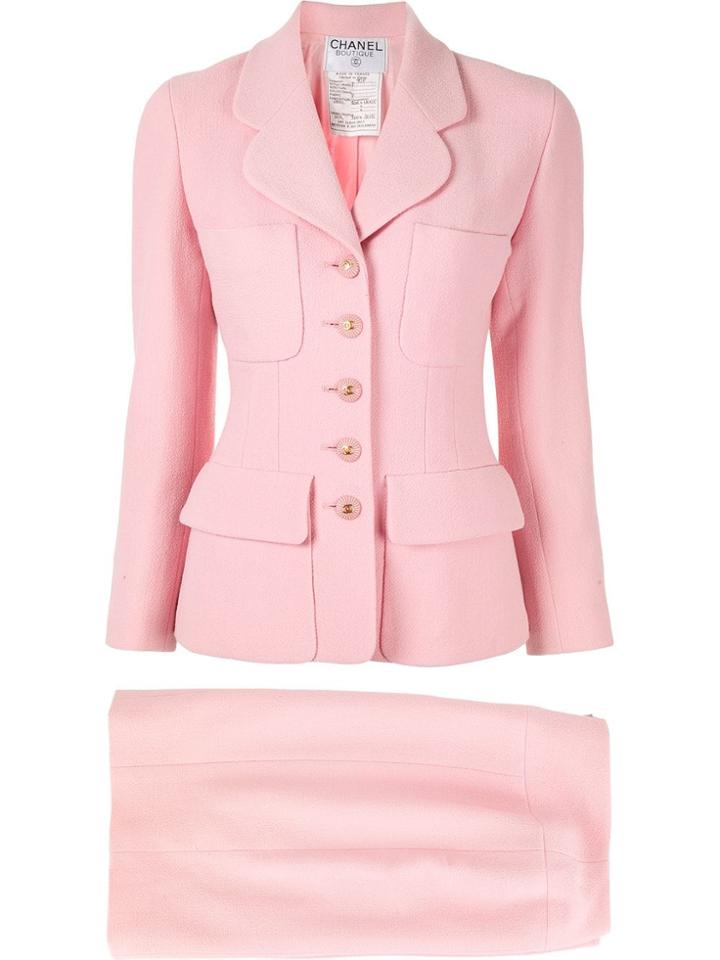 Chanel Vintage Chanel Cc Setup Suit - Pink