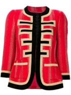 Givenchy Lurex Tweed Jacket - Red
