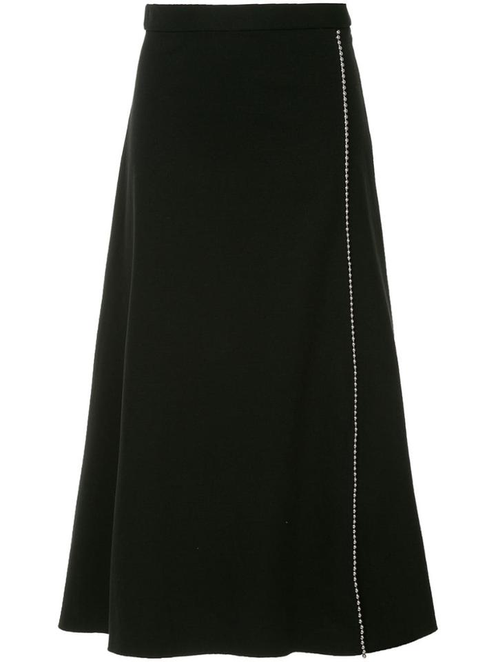 Le Ciel Bleu Ball Chain Trim Skirt - Black