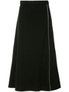 Le Ciel Bleu Ball Chain Trim Skirt - Black