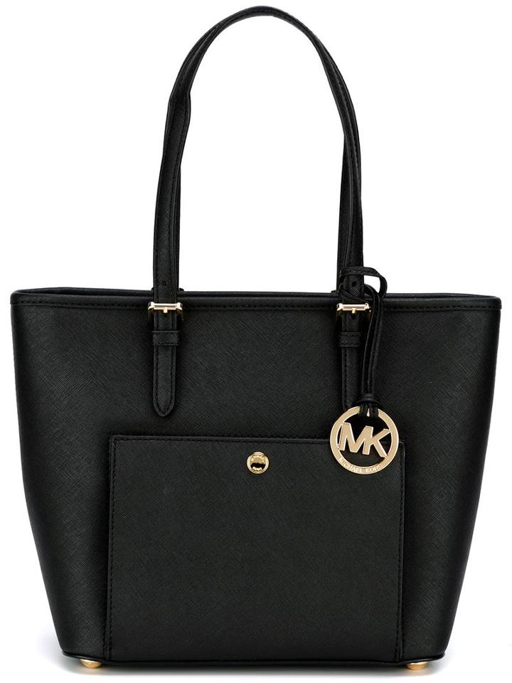 Michael Michael Kors Medium 'jet Set' Top Zip Tote, Women's, Black
