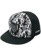 Plein Sport Camouflage Print Snapback Hat - White