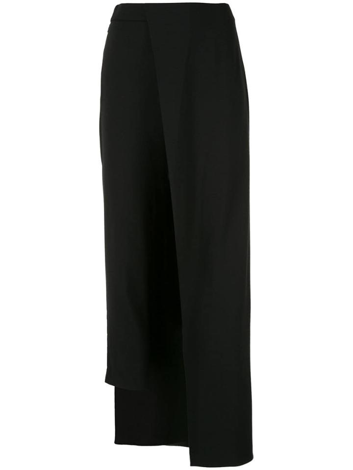 Hellessy Fitted Trousers With Overskirt - Black
