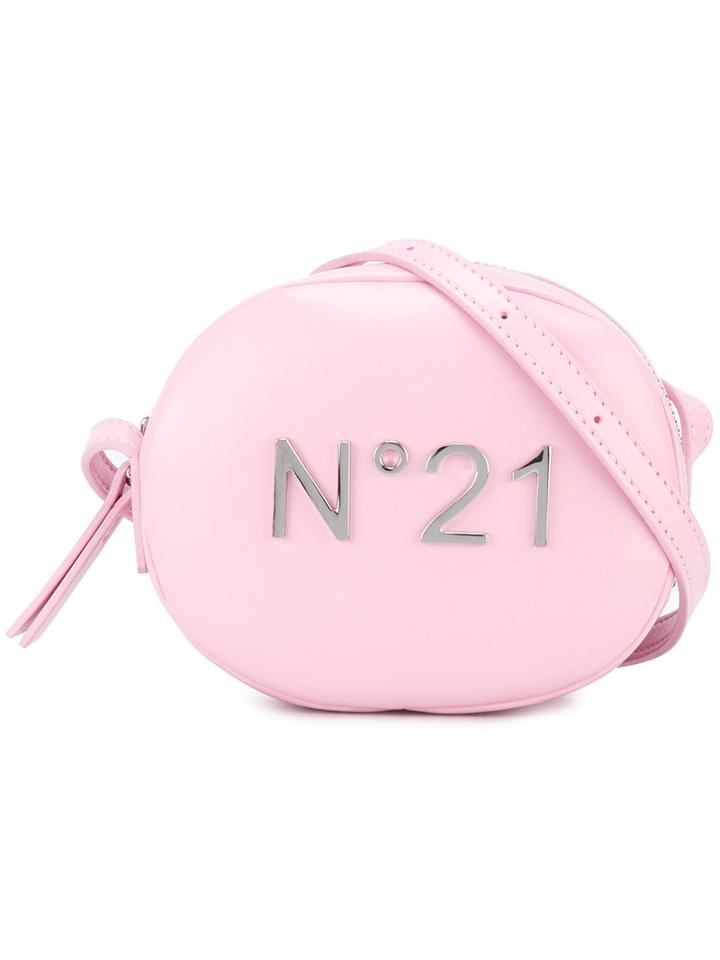 No21 Kids - Logo Print Shoulder Bag - Kids - Polyamide/polyester/polyurethane/viscose - One Size, Girl's, Pink/purple