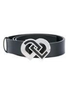 Dsquared2 Kids - Dd Logo Buckle Belt - Kids - Calf Leather/polyurethane/viscose - 50 Cm, Black