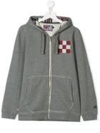 Mc2 Saint Barth Kids Logo Print Hoodie - Grey
