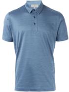 Canali Short-sleeve Polo Shirt, Men's, Size: 50, Blue, Silk/cotton