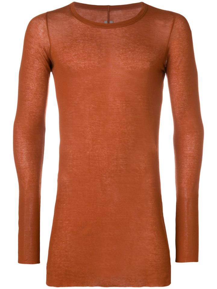 Rick Owens Crew Neck T-shirt - Yellow & Orange