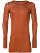 Rick Owens Crew Neck T-shirt - Yellow & Orange