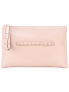 Star Studded Clutch - Women - Leather - One Size, Pink/purple, Leather, Red Valentino