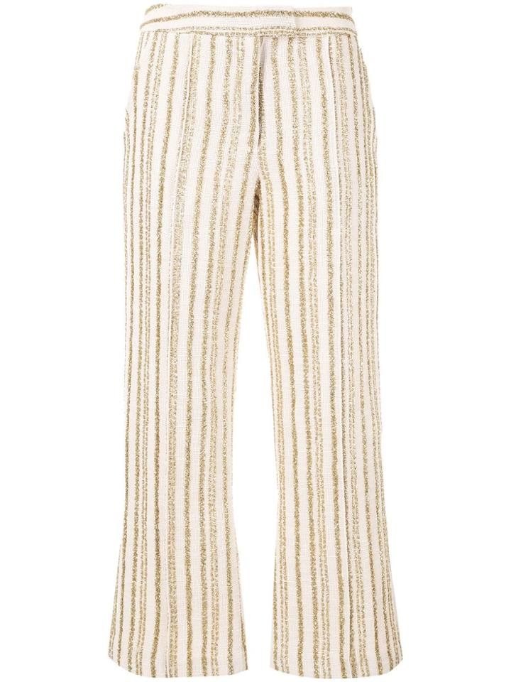 Rosie Assoulin Fridge Stripe Trousers - Neutrals