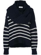 Monse Oversized Striped Jumper - Blue