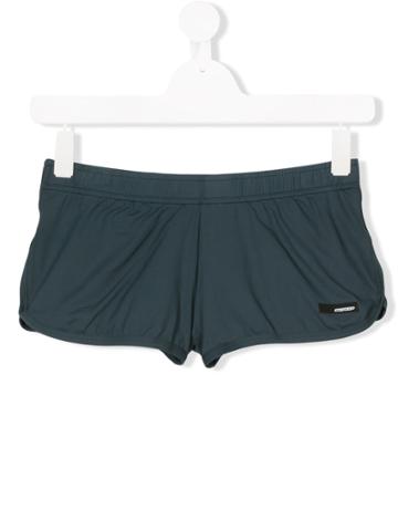 Rrd Kids Teen Logo Print Track Shorts - Grey