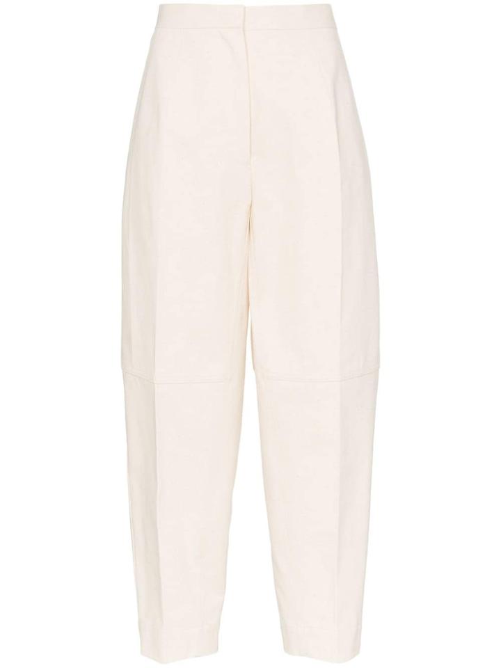 Jil Sander Wide Tapered Trousers - Neutrals