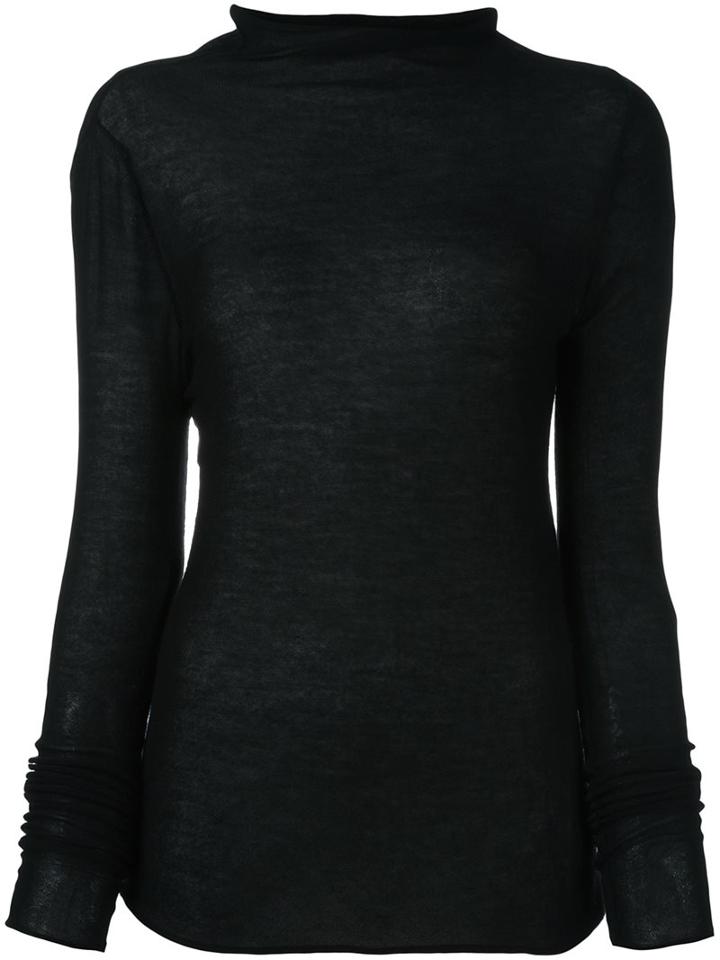 Kristensen Du Nord High Neck Jumper, Women's, Size: 1, Black, Silk/cashmere