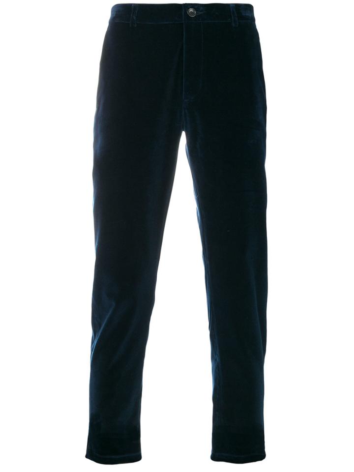 Department 5 Velvet Trousers - Blue