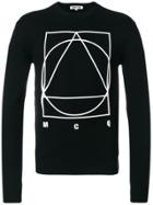 Mcq Alexander Mcqueen Long Sleeved Motif Sweater - Black