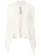 Rick Owens Ribbed Panel Cardigan - Nude & Neutrals