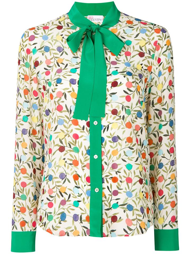 Red Valentino Polka Dot Print Blouse - Multicolour