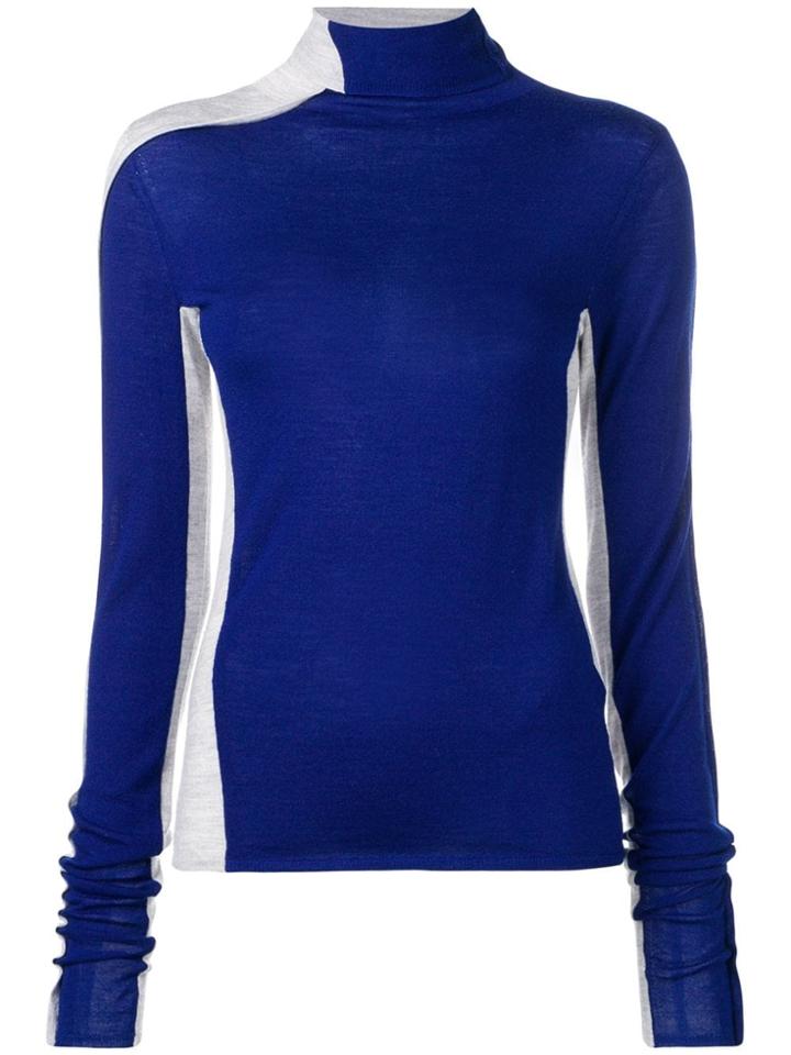 Joseph Two Tone Knit Sweater - Blue