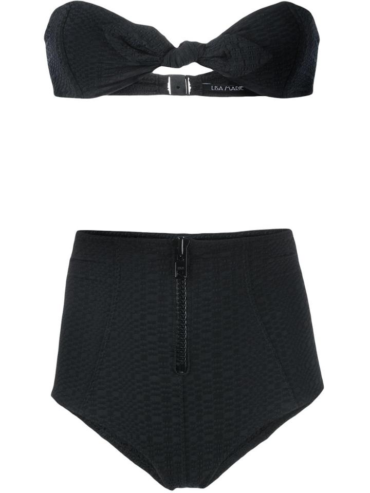 Lisa Marie Fernandez Poppy High-rise Bikini - Black