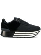 Calvin Klein Jeans Striped Sole Platform Sneakers - Black