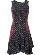 Derek Lam 10 Crosby Printed Dress, Women's, Blue, Silk
