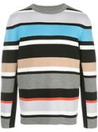 Aztech Mountain Fine Knit Striped Jumper - Multicolour