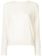 Astraet Round Neck Pullover - White