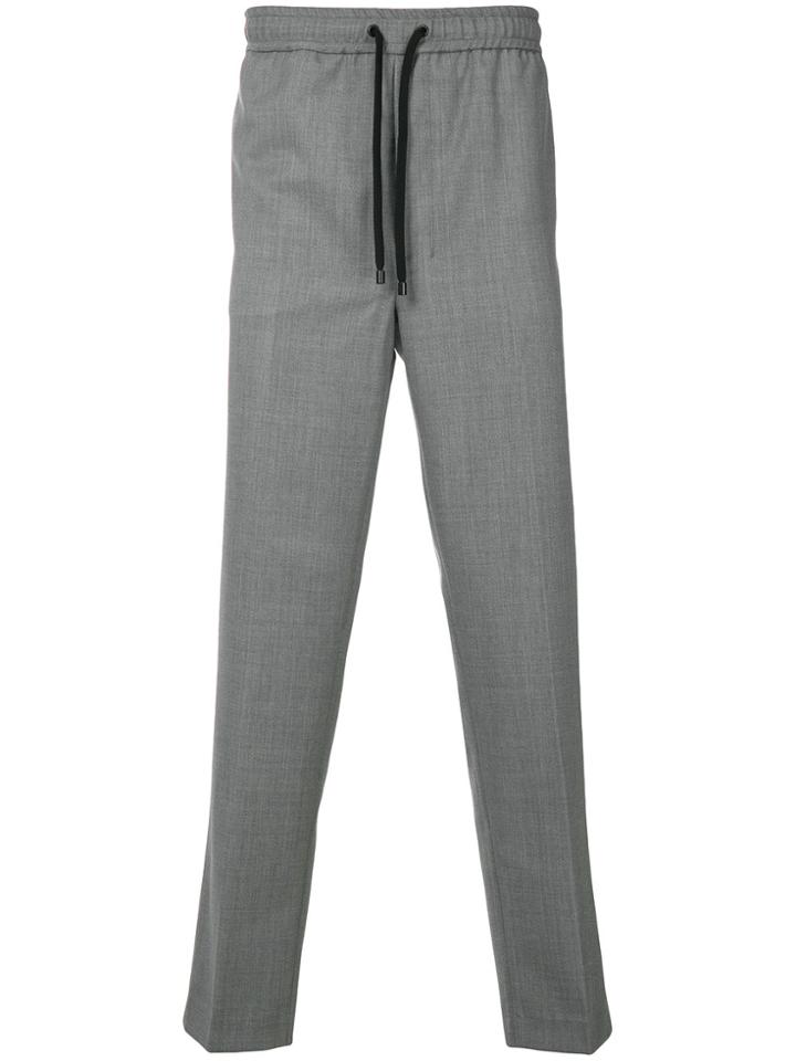 Ami Alexandre Mattiussi Casual Straight Leg Trousers - Grey