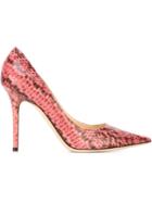 Jimmy Choo Abel Pumps, Women's, Size: 37, Pink/purple, Leather
