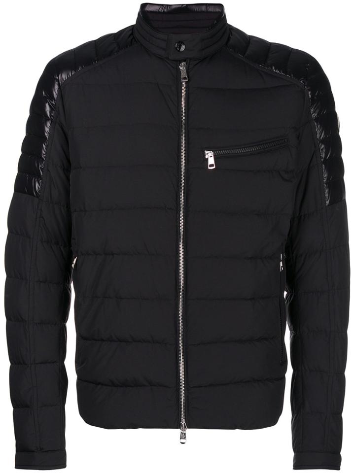 Moncler Meylan Padded Biker Jacket - Black