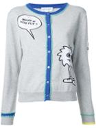Mira Mikati - Embroidered Cardigan - Women - Cotton - 36, Women's, Grey, Cotton