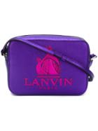 Lanvin 'so Lanvin' Crossbody Bag, Women's, Pink/purple, Calf Leather/polyester/cotton