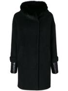 Herno Classic Fitted Coat - Black