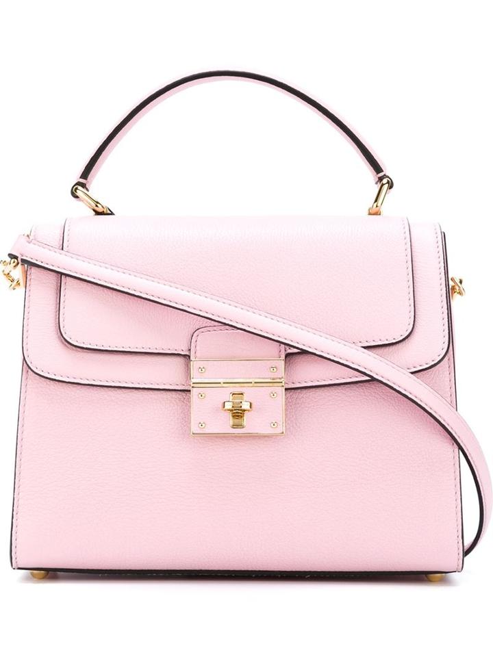 Dolce & Gabbana Greta Tote, Women's, Pink/purple, Leather