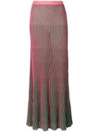 L'autre Chose Ribbed Skirt - Pink & Purple