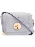 See By Chloé Lois Crossbody Bag, Women's, Grey, Sheep Skin/shearling