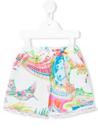 Roberto Cavalli Kids - Printed Casual Shorts - Kids - Cotton/spandex/elastane - 12 Mth