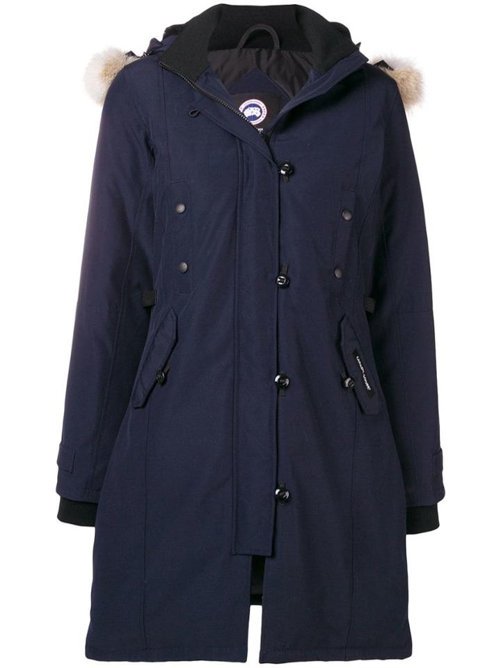 Canada Goose Mid-length Padded Coat - Blue